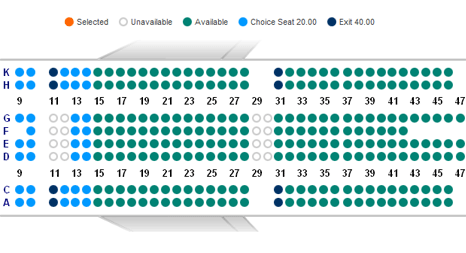 Aer Lingus Airplane Seating Chart