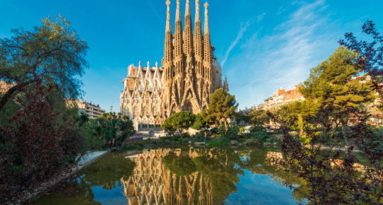 Sagrada Familia at Barcelona, Spain