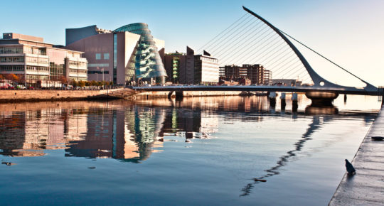 Dublin Convention Centre and Samuel Beckett Bridge