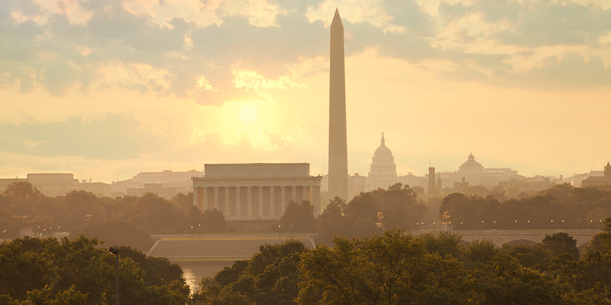 Washington DC Skyline Sunrise