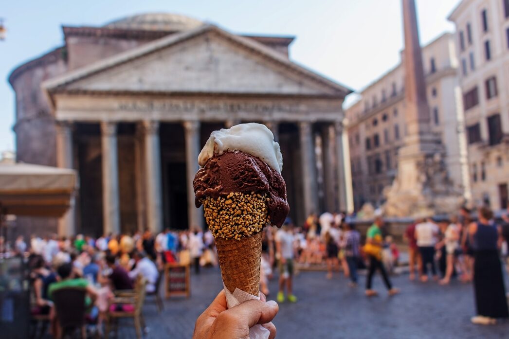 Gelato at The Pantheon, Rome