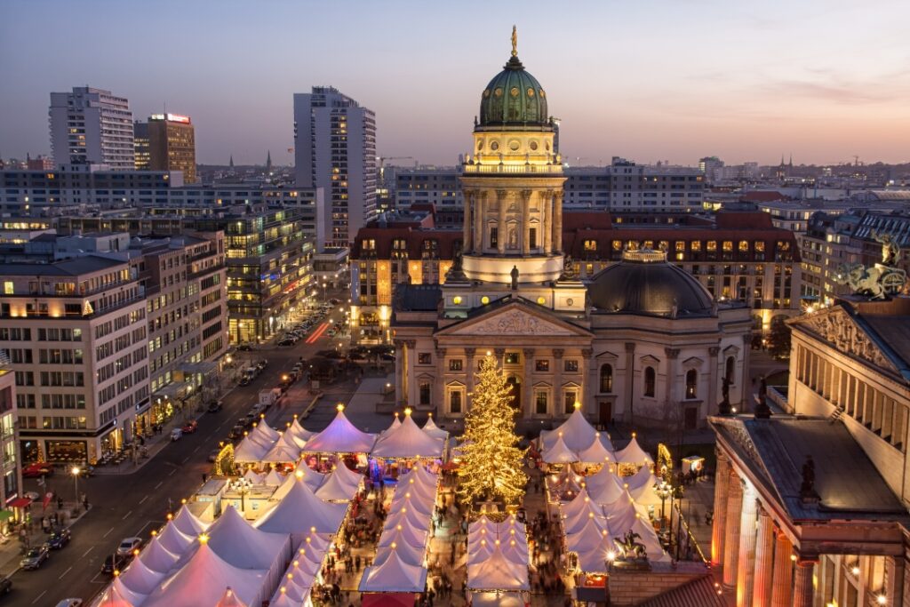 View of Berlin Christmas markets