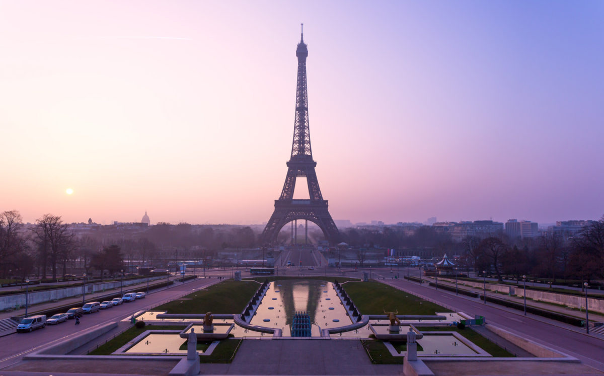 Paris Romantic Sunset