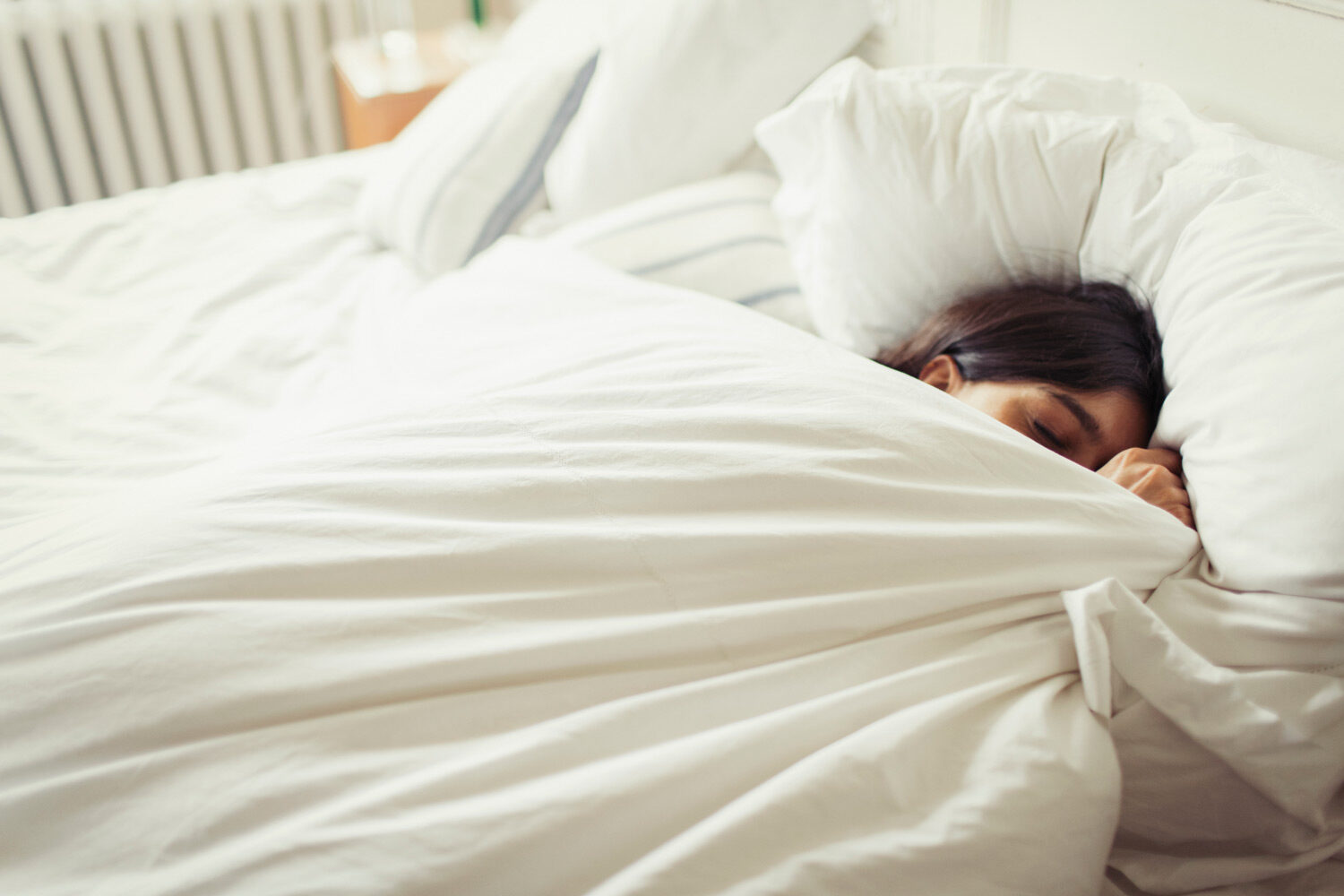 Woman suffering from jetlag