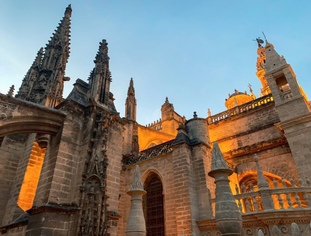 Baroque Spanish architecture of a building in Seville