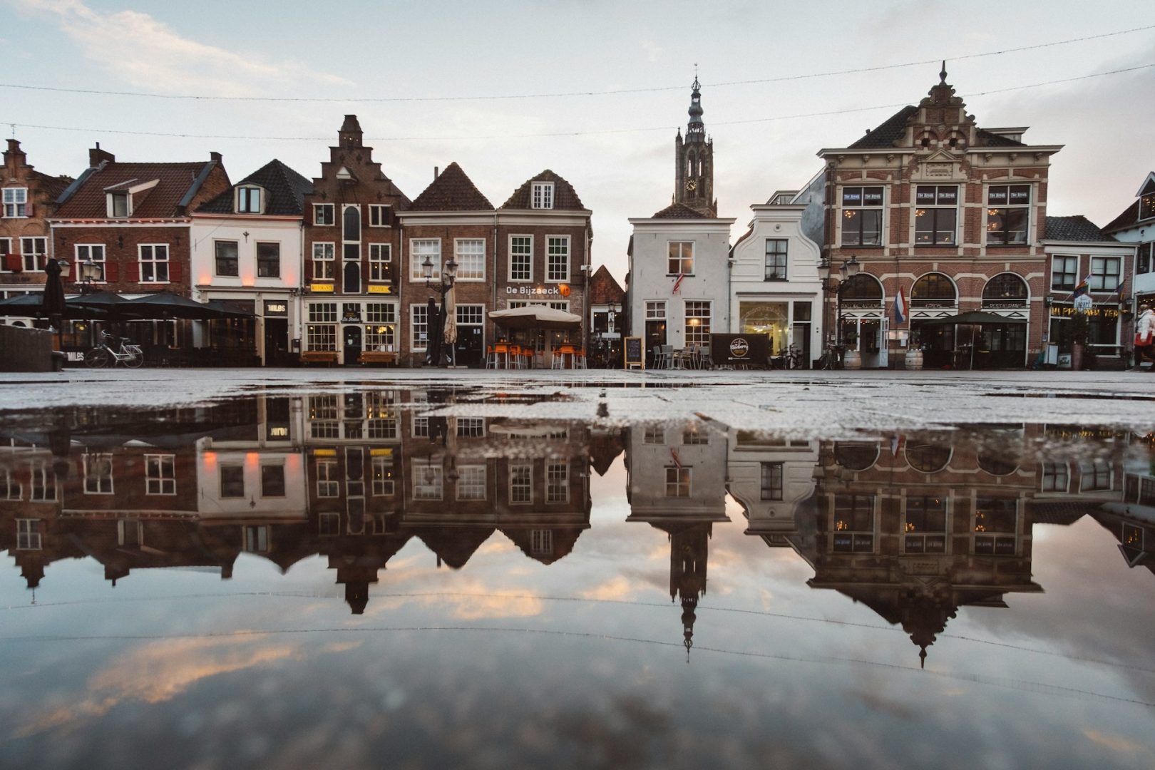Residential house facades in Utrecht
