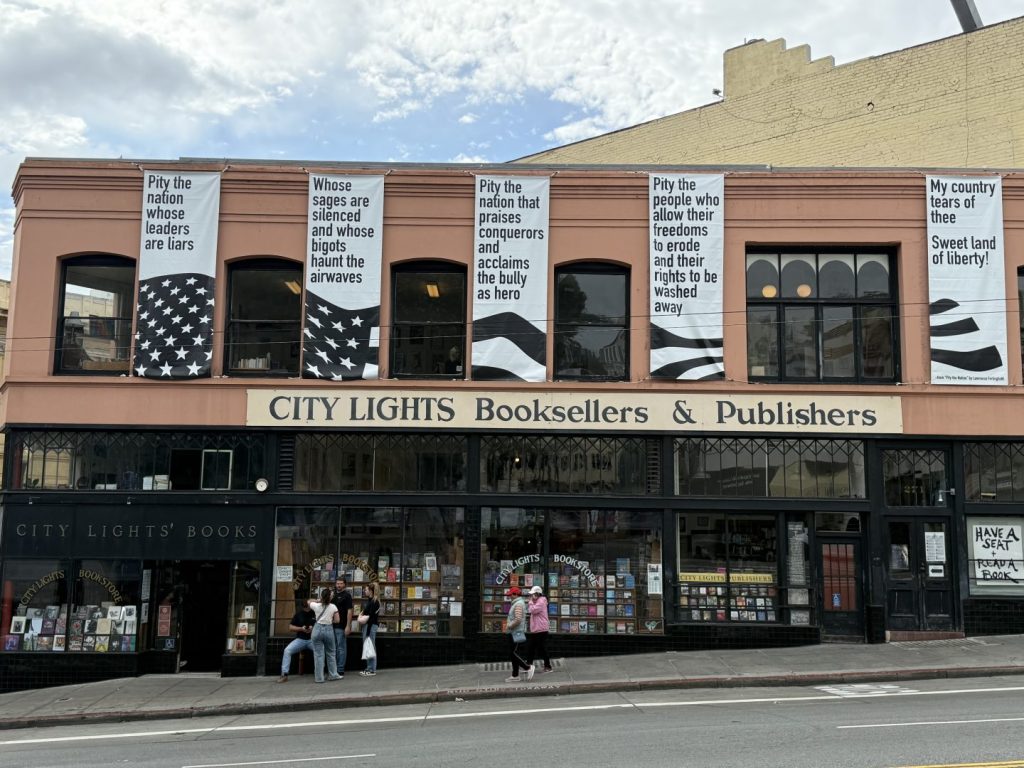 Exterior of City Lights Bookstore, San Francisco