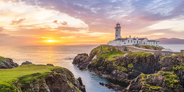 View of Fanad Lighthouse in Donegal, Ireland