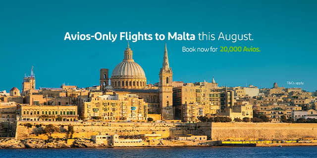 Malta coastline on a bright sunny day