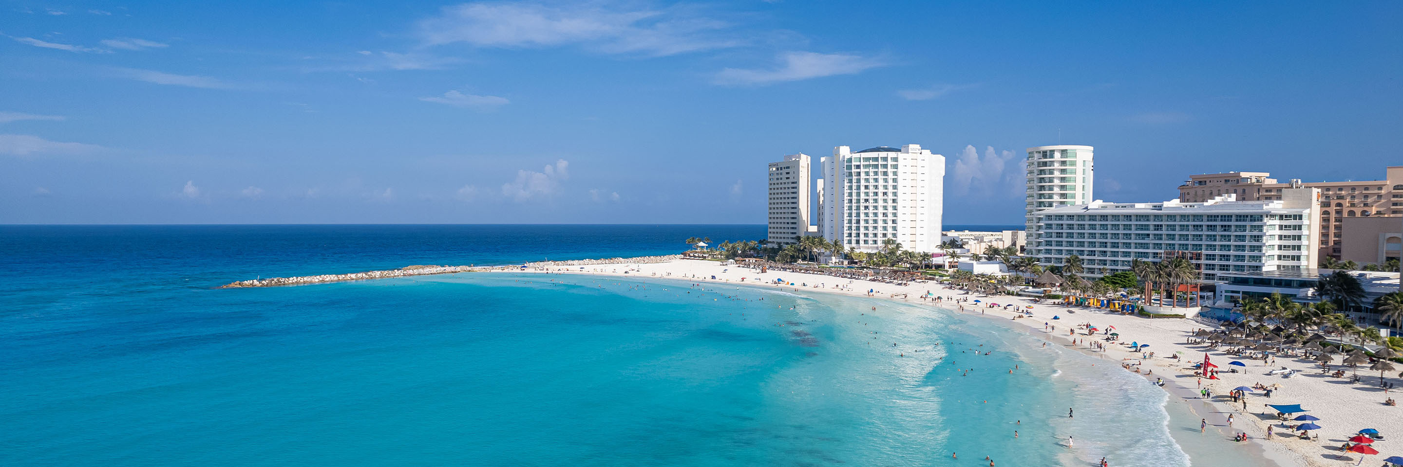 View of Cancun shoreline